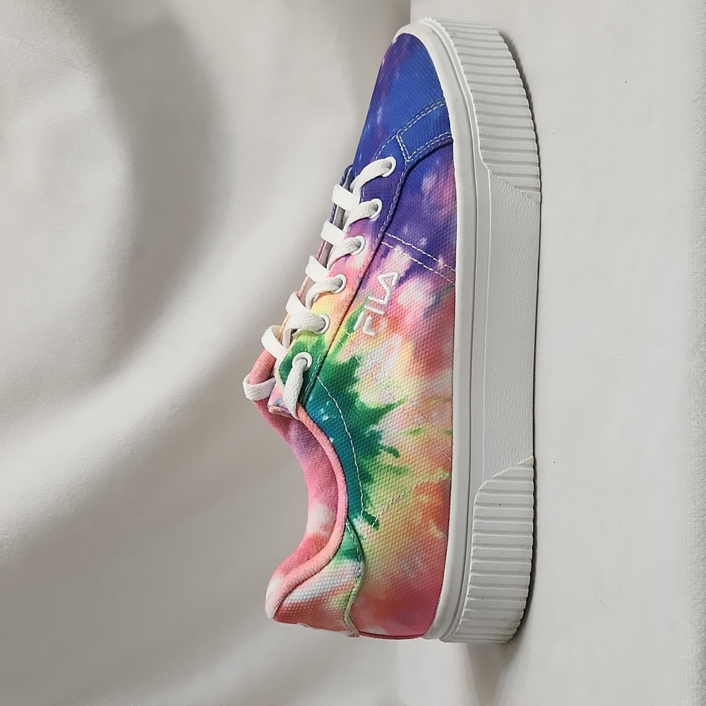 Fila Tie-Dye Panache Sandblast Colorful Rainbow Platform Sneakers (W Size 9) - Picture 2 of 15